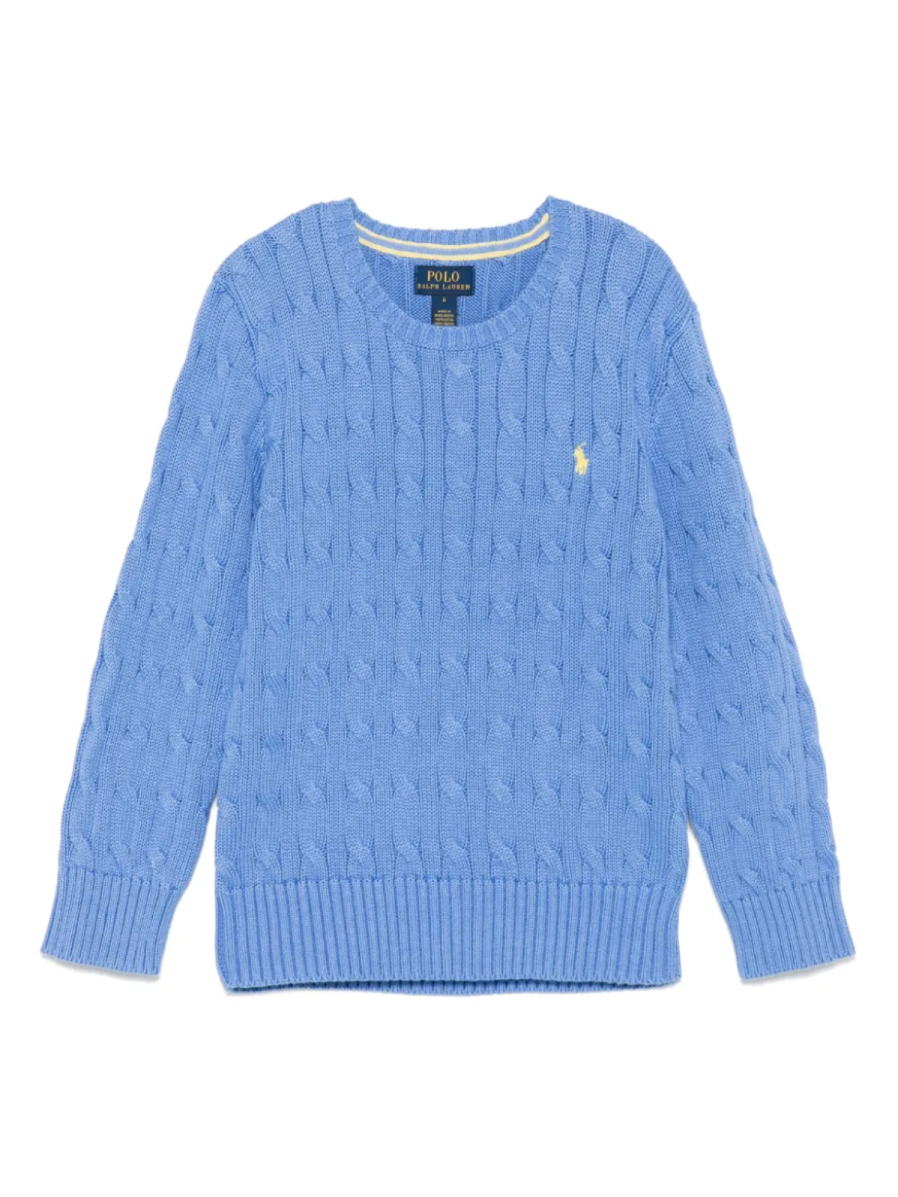 

POLO RALPH LAUREN KIDS свитер фактурной вязки, синий