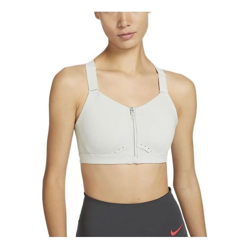 

Бюстгальтер (WMNS) Nike Alpha High Support Padded Zip-Front Sports Bra 'White'