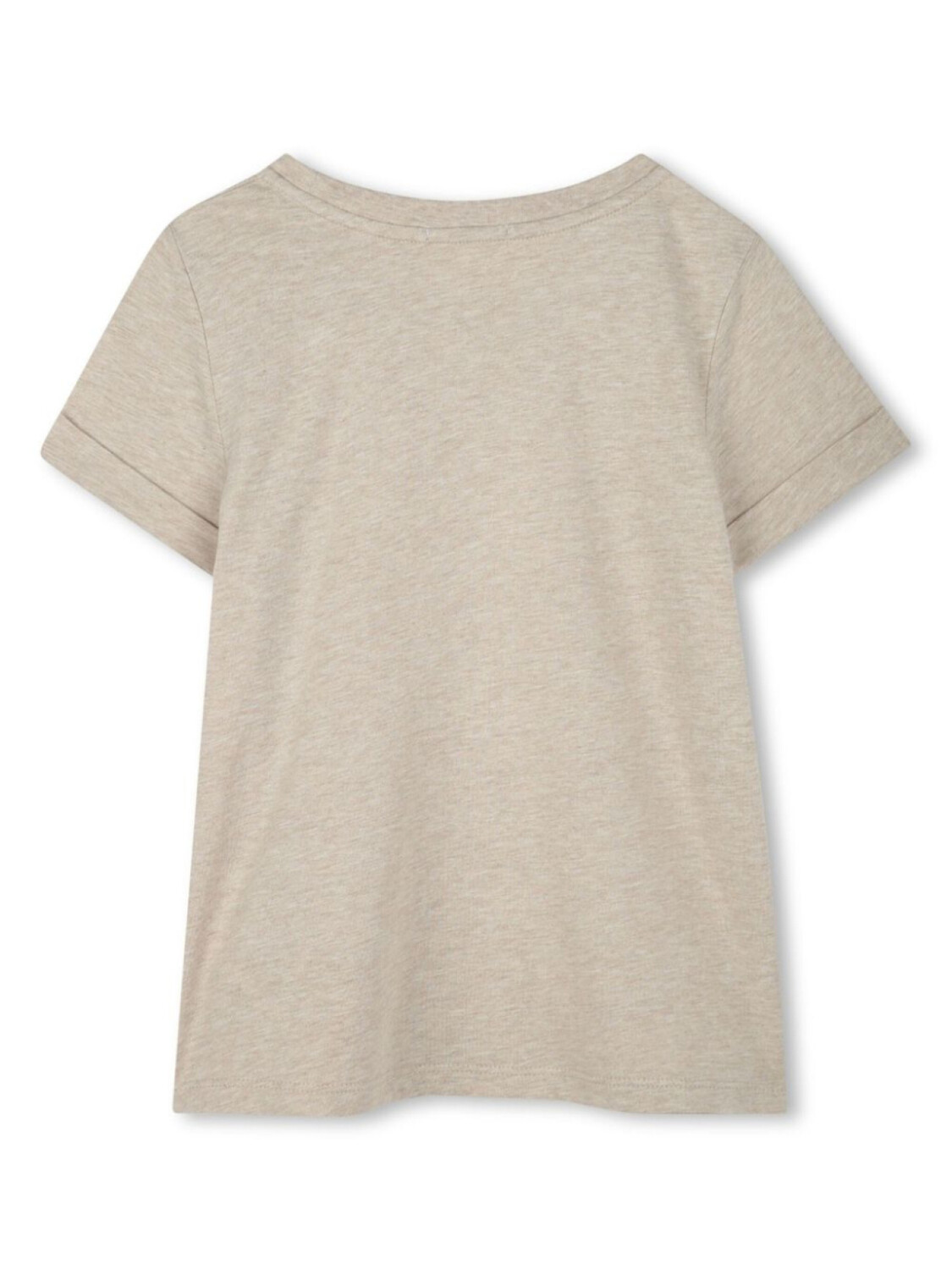 Chloé Kids футболка с вышивкой, нейтральный цвет — фото 2