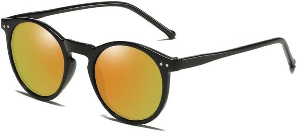 

Роскошные маленькие круглые поляризованные солнцезащитные очки для женщин и мужчин в стиле ретро, ​​классические черные солнцезащитные очки для женщин, модные очки для вождения GHVWYX, Black Red