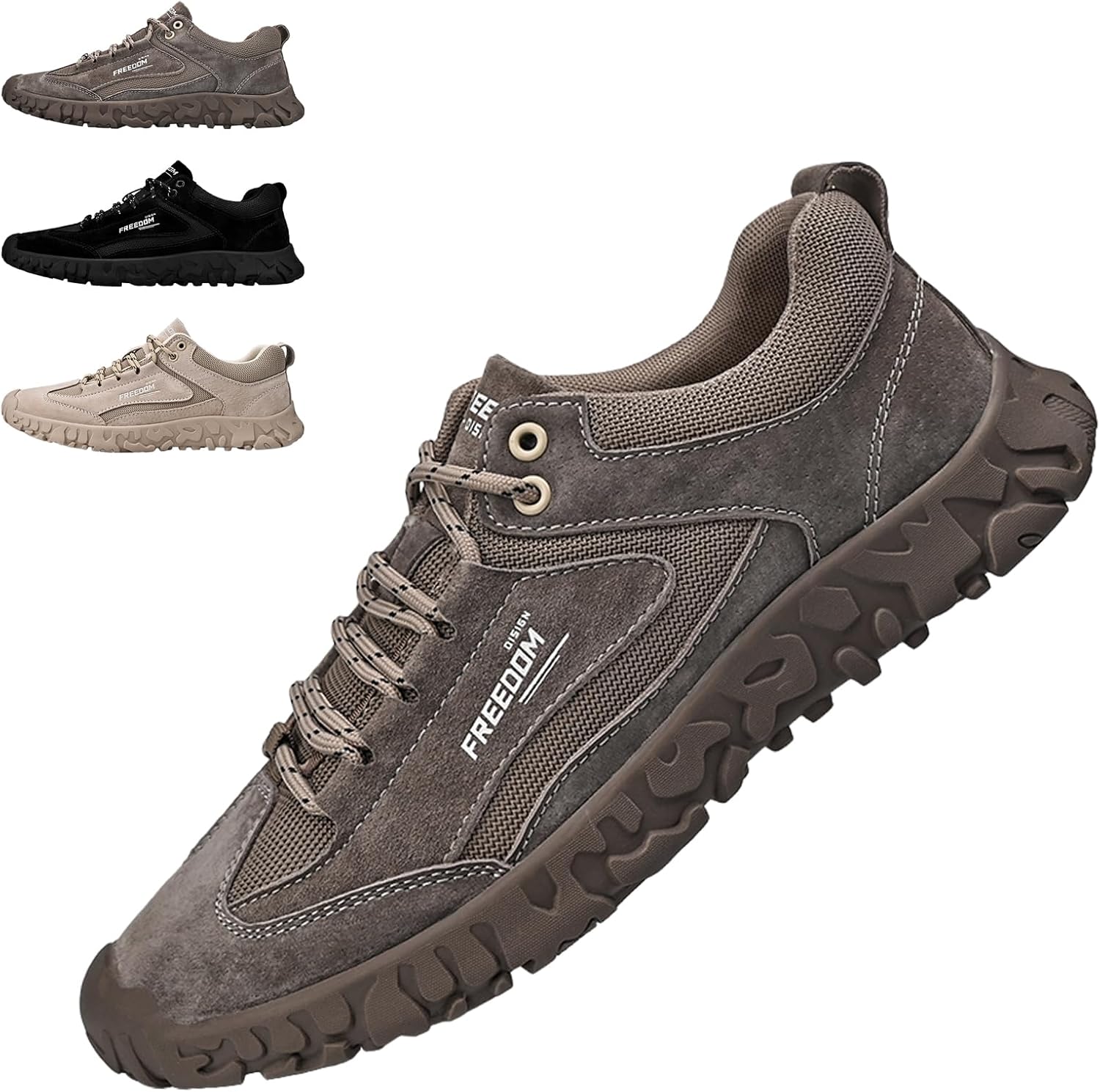 

Мужские итальянские замшевые кроссовки Beck на шнуровке, повседневные, модные, легкие, дышащие, низкие чукка-ботинки, классические нескользящие спортивные прогулочные туфли без шнурков Amazideal, серый