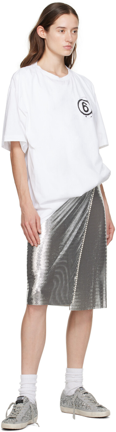Эксклюзивные классические серебряные кроссовки Super-Star от SSENSE Golden Goose — фото 4