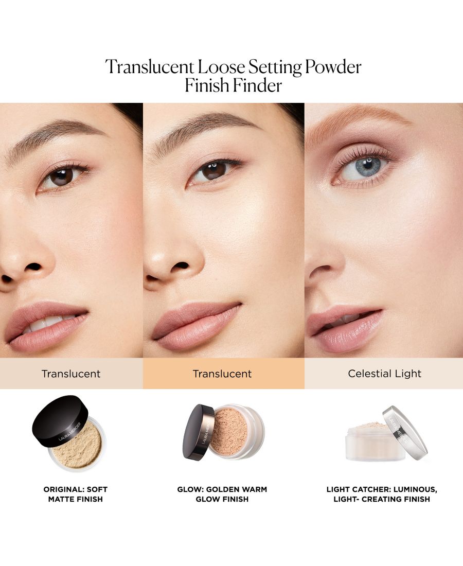 Полупрозрачная рассыпчатая фиксирующая пудра - Light Catcher Laura Mercier, цвет celestial light — фото 4
