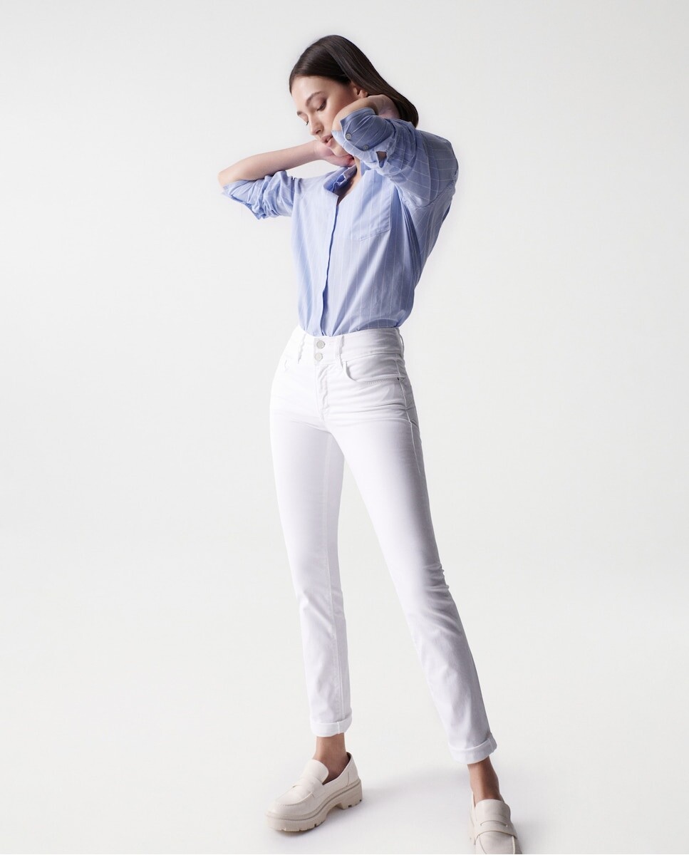 

Women's Secret: джинсы скинни со средней посадкой Salsa Jeans, белый