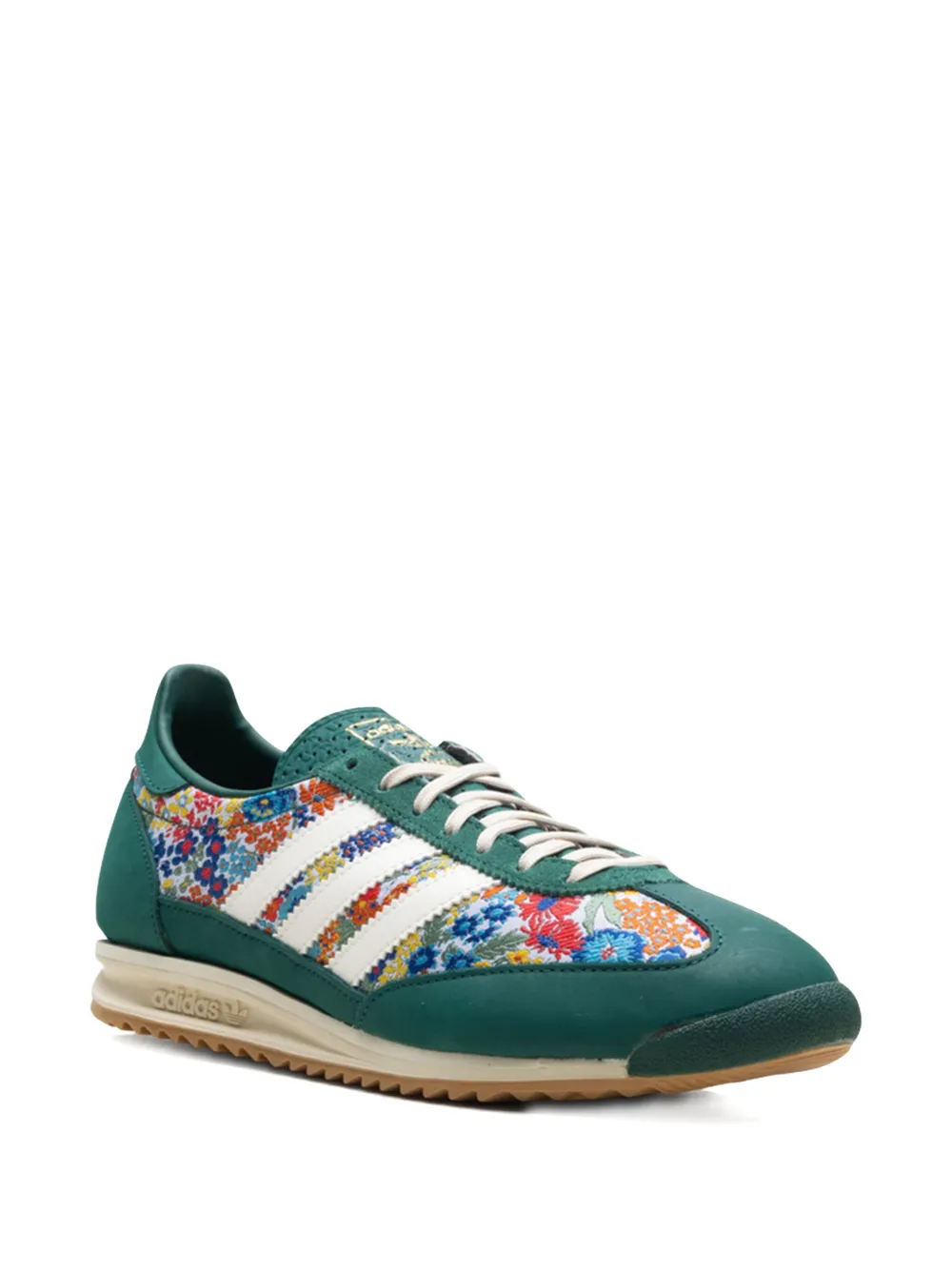 Кроссовки SL 72 OG Collegiate Green из коллаборации с Liberty London Adidas, зеленый — фото 2