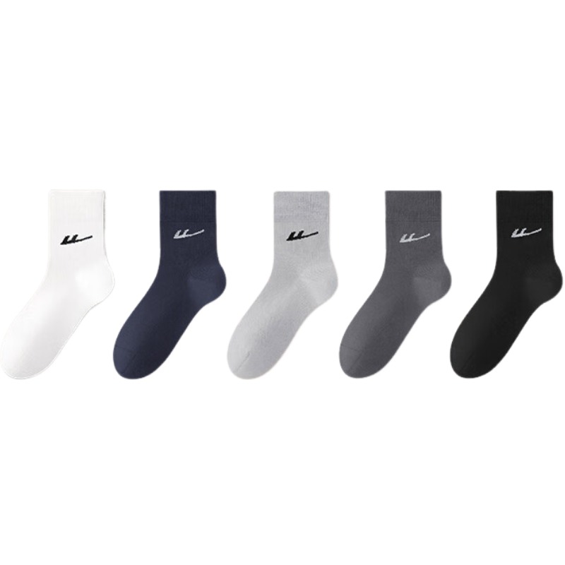 

Унисекс носки Mid Calf WARRIOR, mixed color[5 pack-черный, белый, темно-серый, светло-серый, темно-синий]