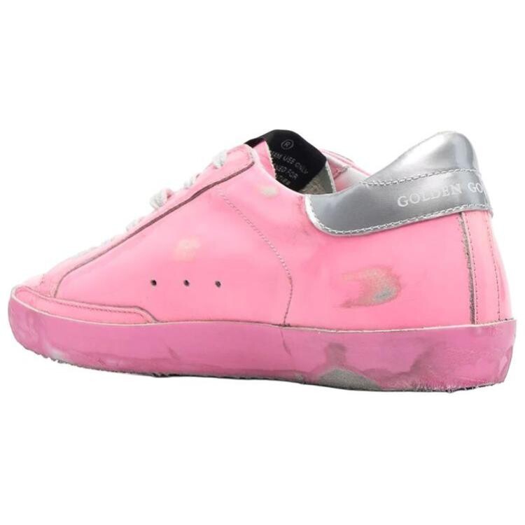 Кроссовки для скейтбординга Super-Star женские, низкие, розовые Golden Goose — фото 4