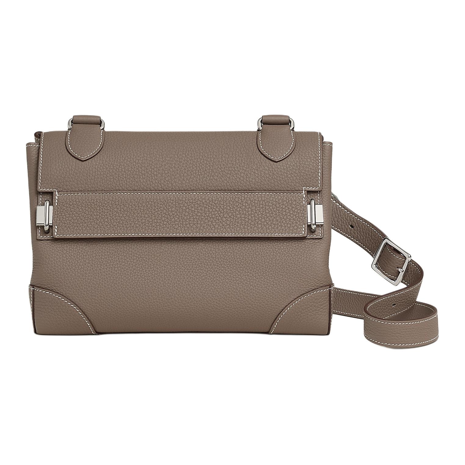 

Сумка через плечо togo из телячьей кожи женская 18 etoupe elephant gray HERMES, Box Included