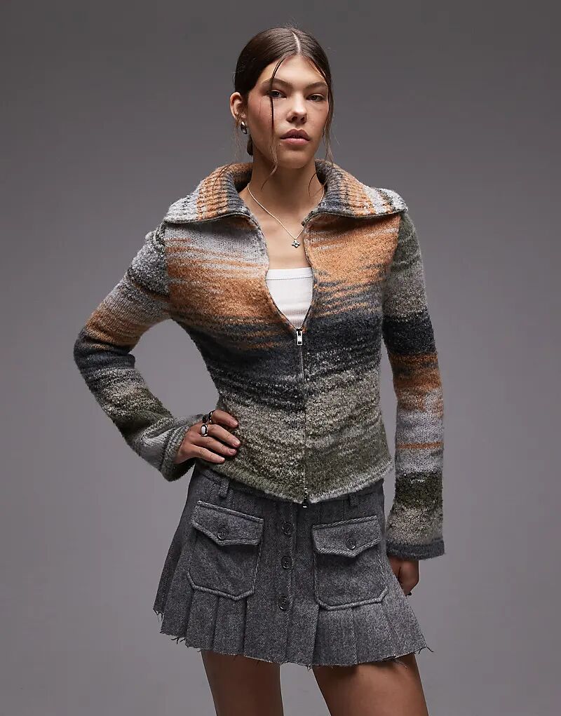 

Мини-юбка Emory Park с фетровыми карманами в цвете «серый вереск»