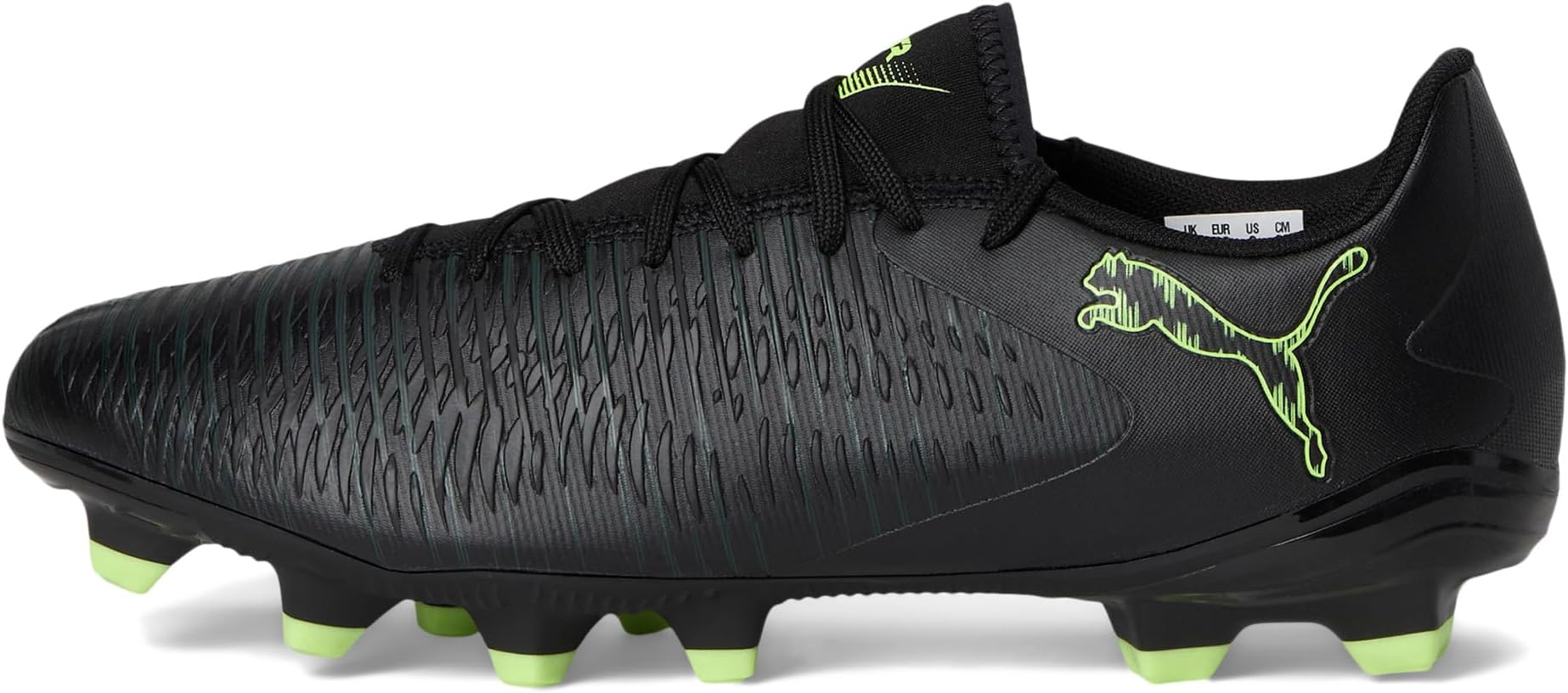 Кроссовки PUMA Future 8 Play Firm, Artificial Ground Soccer Cleats, цвет Black/Fizzy Light/Green Terrain — фото 4