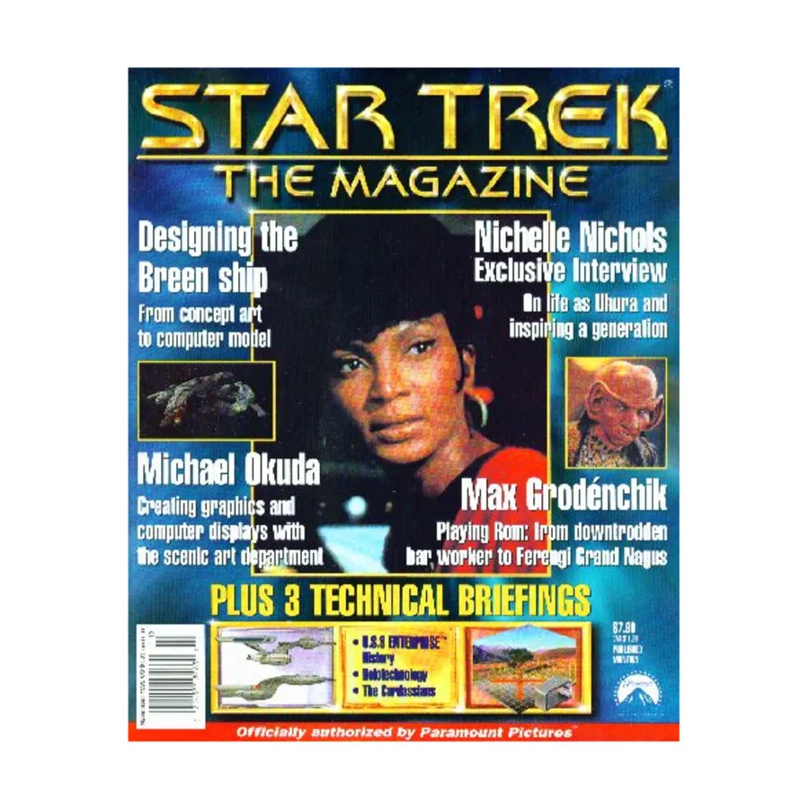 

Журнал Vol. 1, #7 "Nichelle Nichols, U.S.S. Enterprise History, Michael Okuda", Star Trek - The Magazine