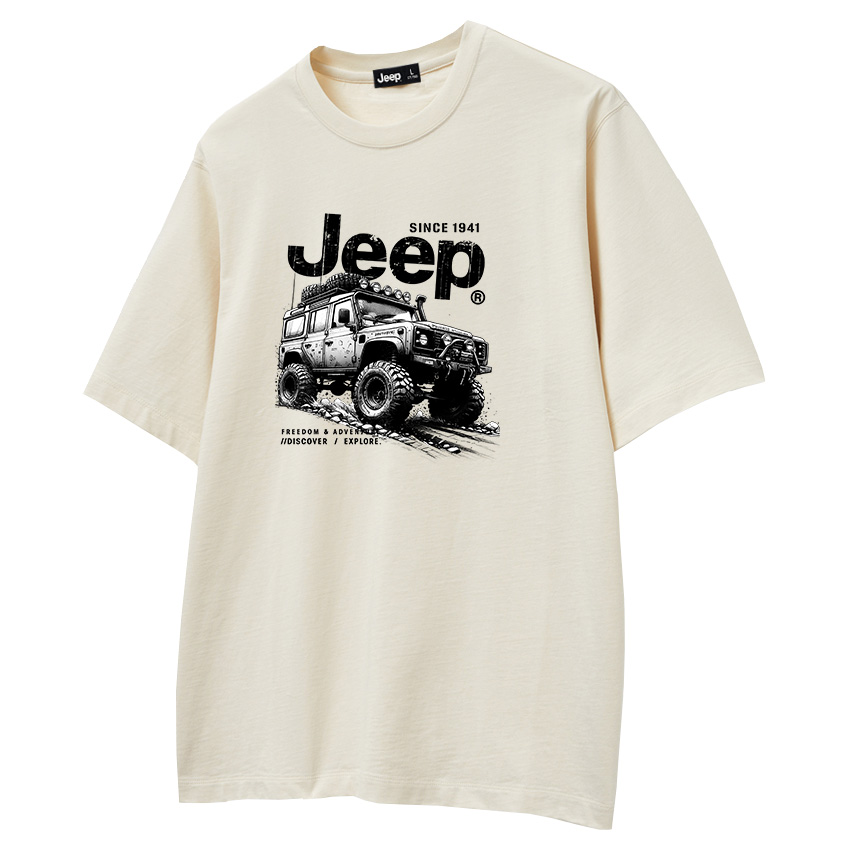

Футболка для верховой езды «Сад и лес» унисекс Jeep, черный