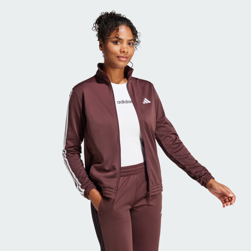 

Трикотажная куртка с тремя полосками Adidas, beige/white