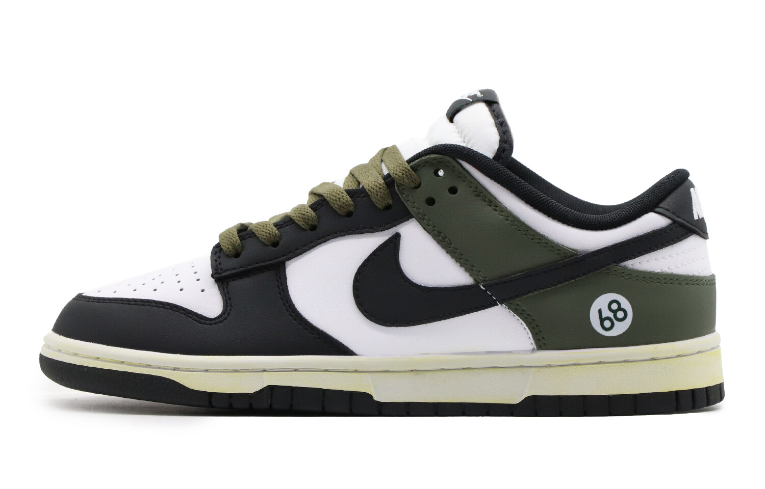 

Кроссовки Nike Dunk Skateboard Shoes Women's Low-Top Black Green