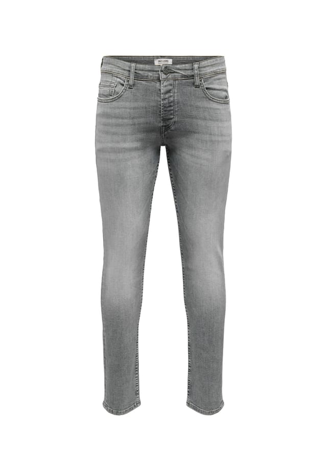 

Джинсы loom slim серые длинные брюки Only & Sons, серый