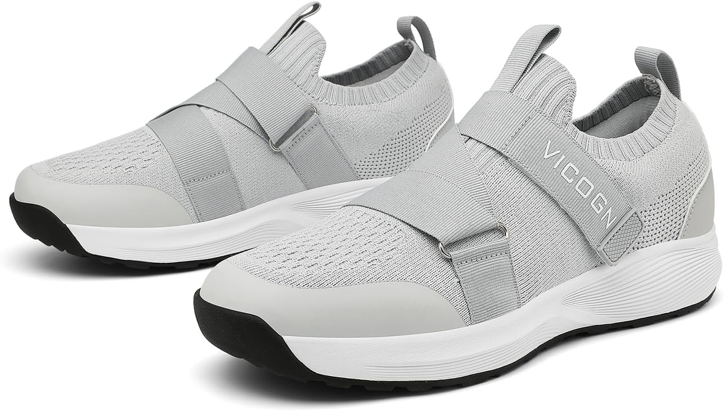 

Мужские и женские обувь для велоспорта в помещении, совместимая с системой SPD, велосипедная обувь для улицы с включенными шипами SPD Vicogn, серый