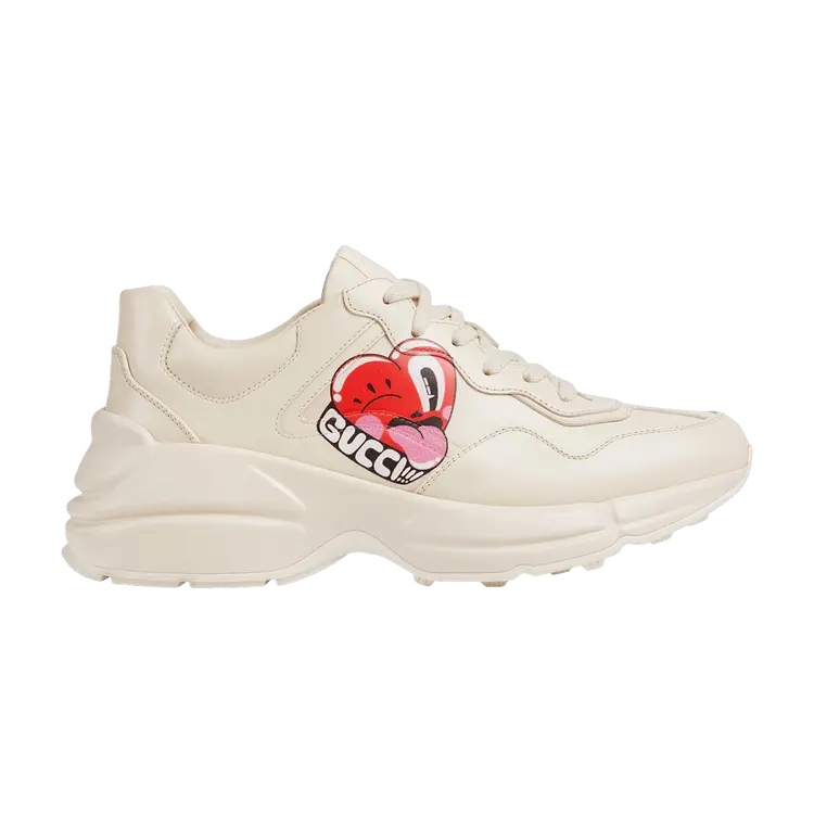 Кроссовки Hattie Stewart x Gucci Wmns Rhyton, Serigraphy Heart