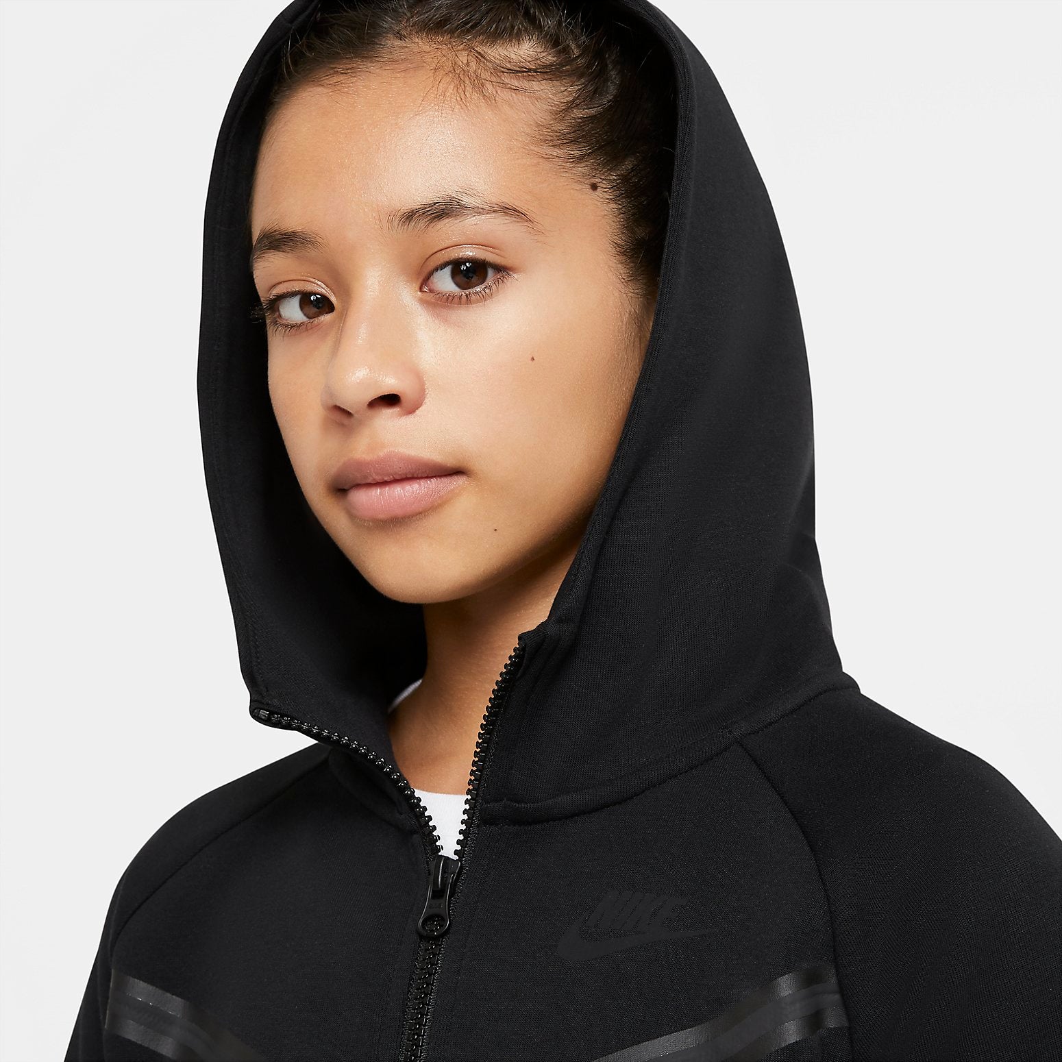 Куртка (PS) Nike Sportswear TCH FLC WR Hoodie FZ Black — фото 4