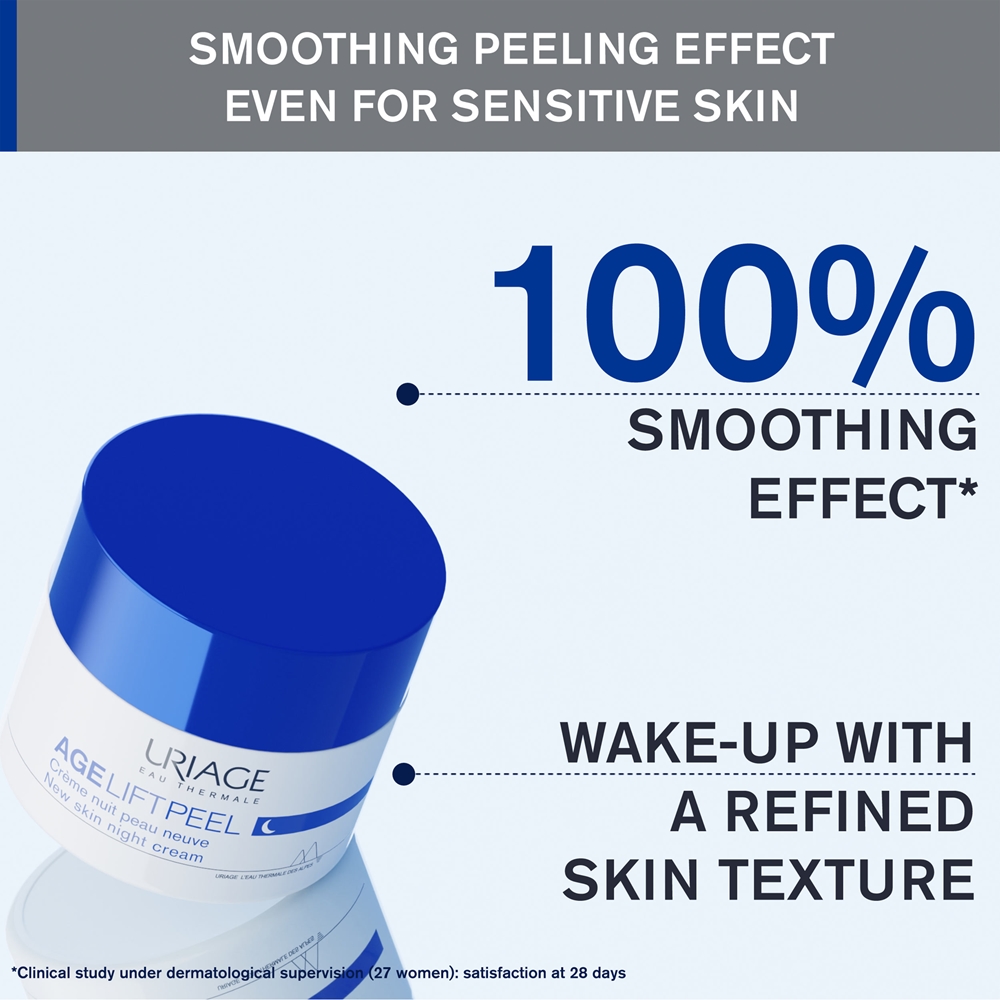 Крем для лица SPF URIAGE Ночной Age Lift New Skin против морщин с AHA-кислотами — фото 4