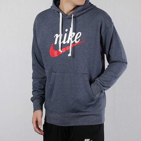 Толстовка Nike AS Men's Nike Sportswear HERITAGE PO GX MIDNIGHT Navy, серый — фото 4