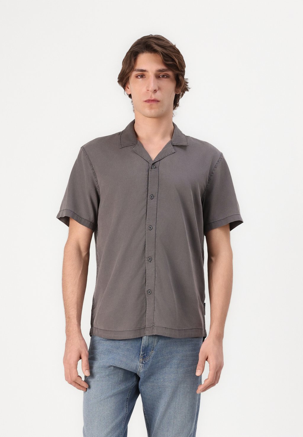 

Рубашка RELAXED SHIRT TOM TAILOR DENIM, серый