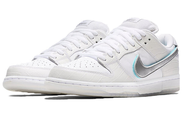Кроссовки x diamond supply co. sb dunk low pro Nike, белый — фото 2