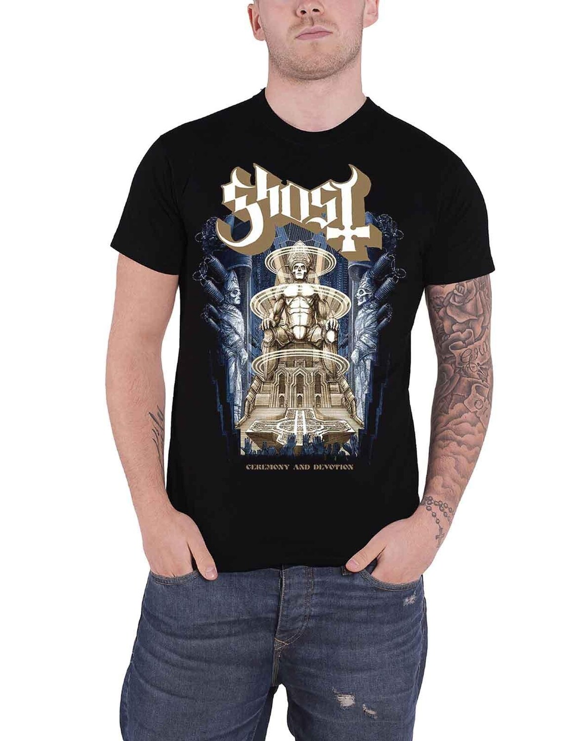 

Футболка «Церемония и преданность» Ghost, черный