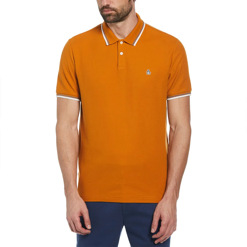 

Поло Original Penguin Tipped Organic Pique Sticker Pete, оранжевый