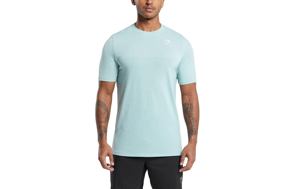 

Футболка мужская озерно-зеленая GYMSHARK