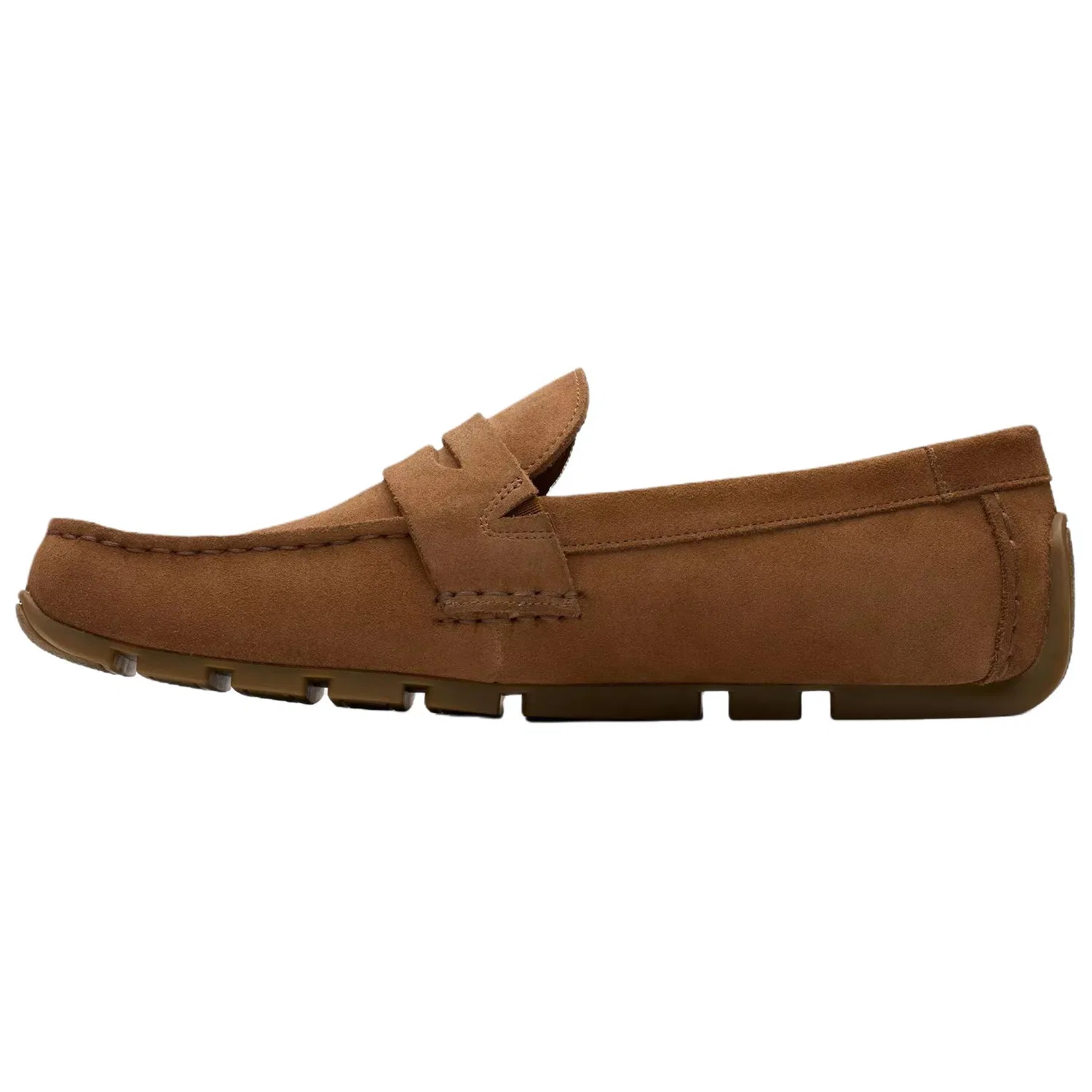 Лоферы замшевые Clarks Corsley Bar коричневые — фото 3