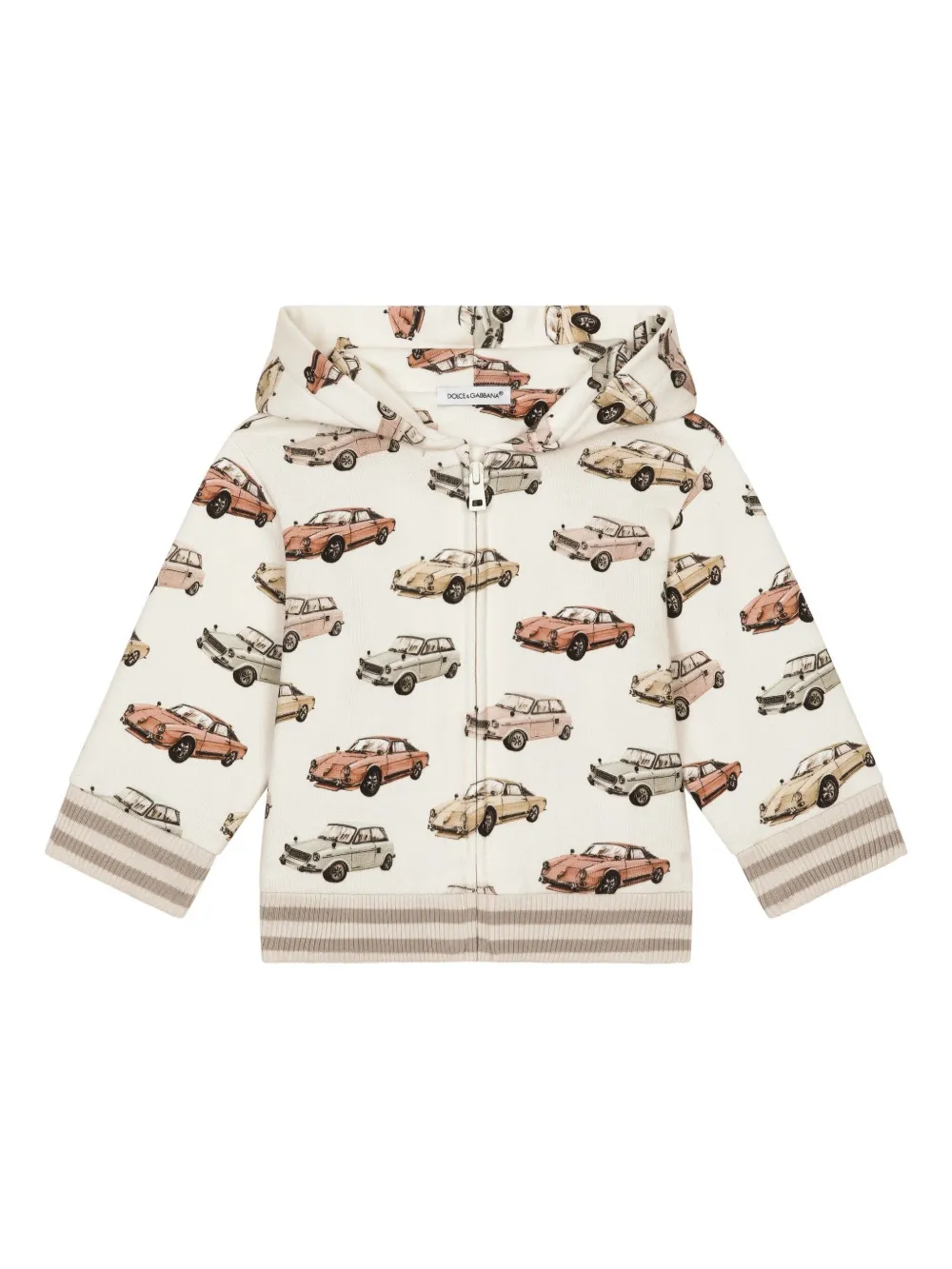 

Худи на молнии с принтом Dolce & Gabbana Kids, нейтральный