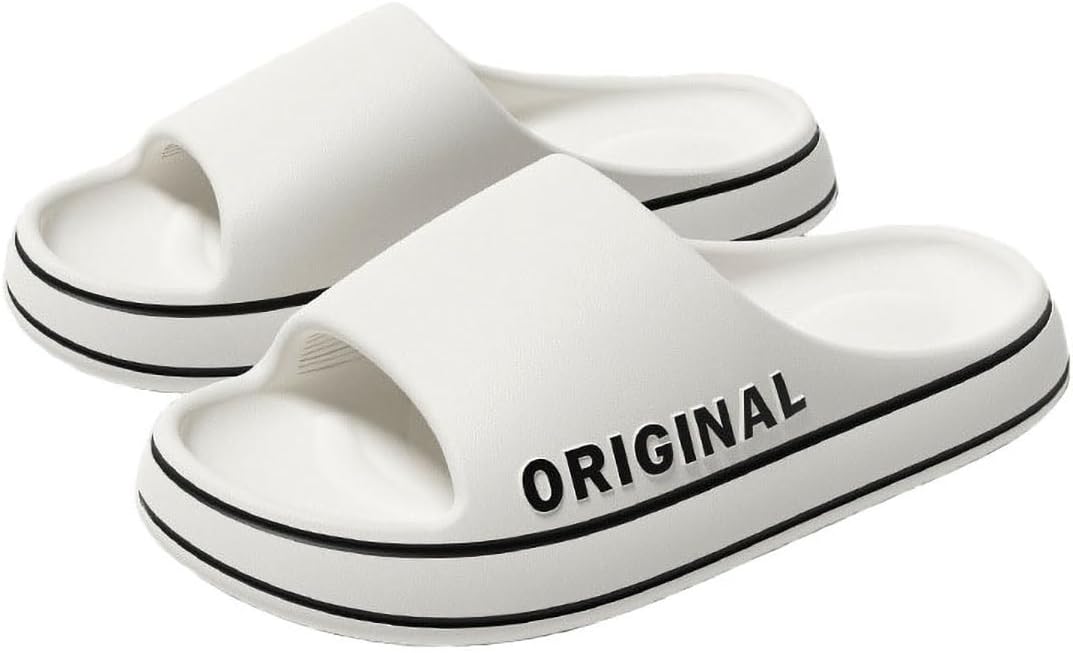 

Сандалии-шлепанцы SMIUPIN унисекс для взрослых, мягкие тапочки для душа, нескользящие домашние тапочки, легкие тапочки для бассейна, белый