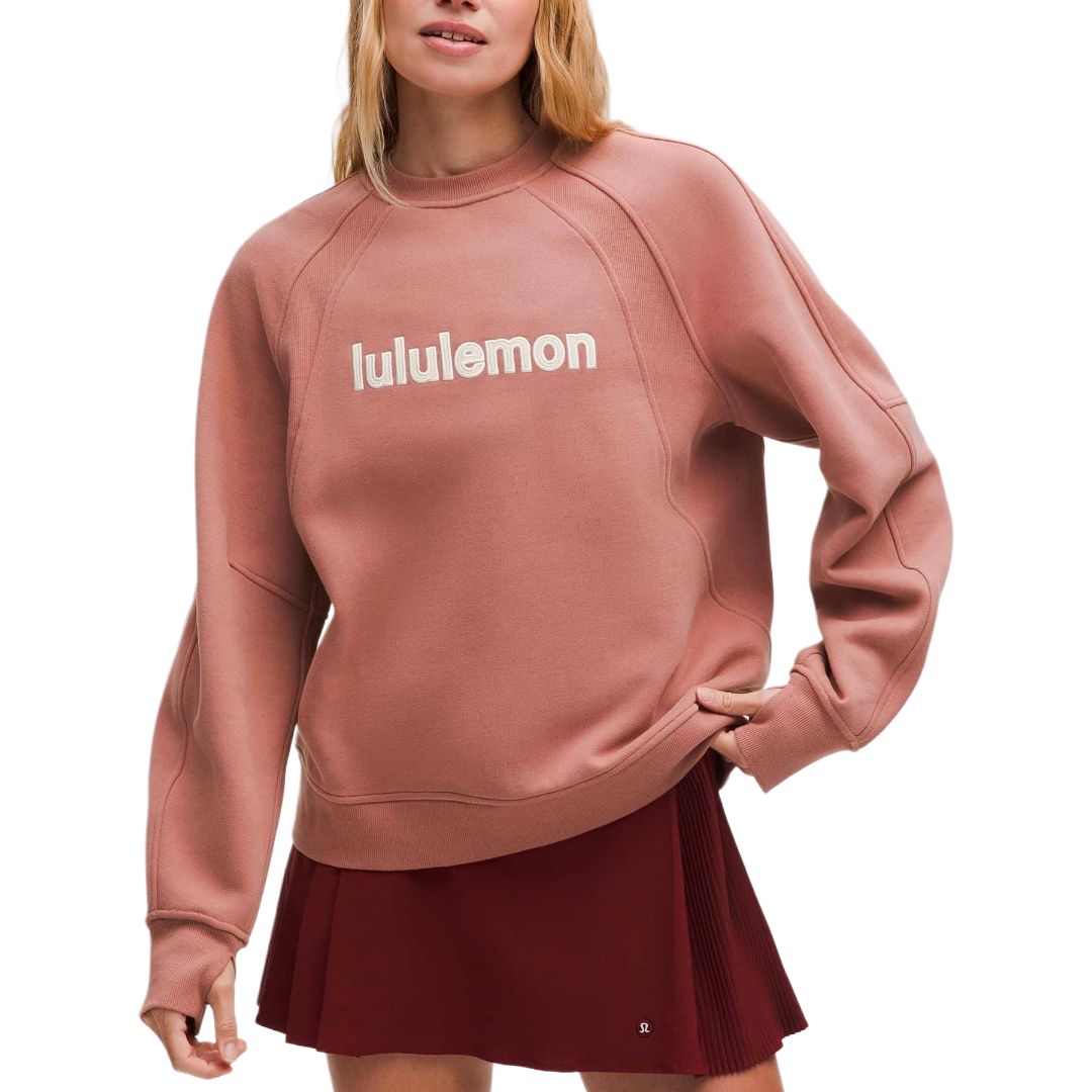 

Свитшот серии Scuba для женщин Lululemon, коричневый/светло-слоновая кость