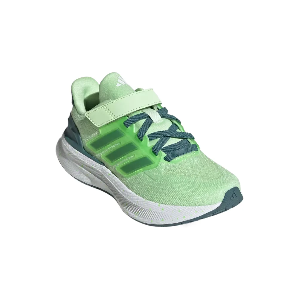 Adidas ULTRARUN 5 низкие детские кроссовки для бега зеленые белые для детей 3-7 лет — фото 4