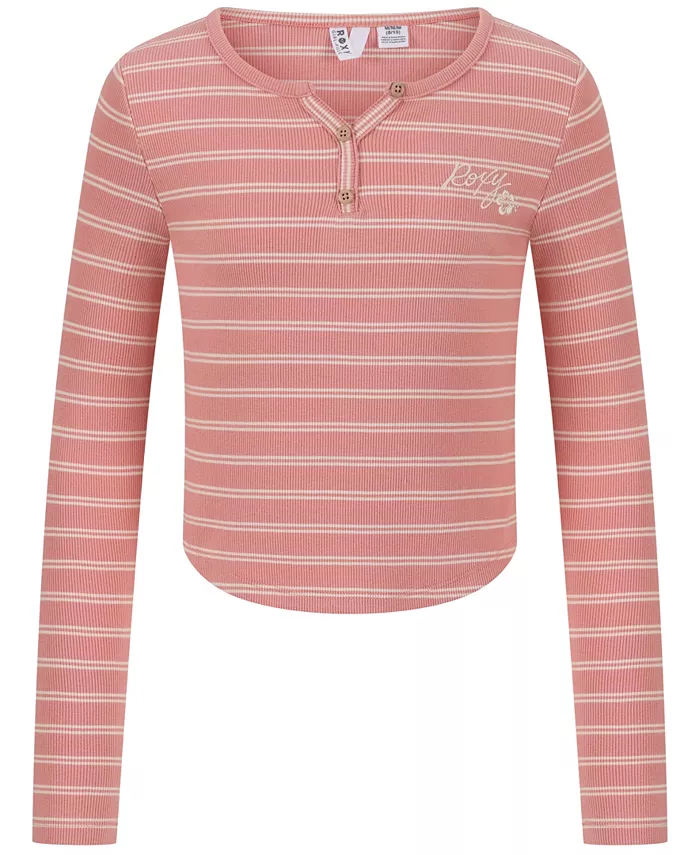 

Детская футболка с длинными рукавами Sandy Shores для девочек 7-16 лет Roxy, розовый