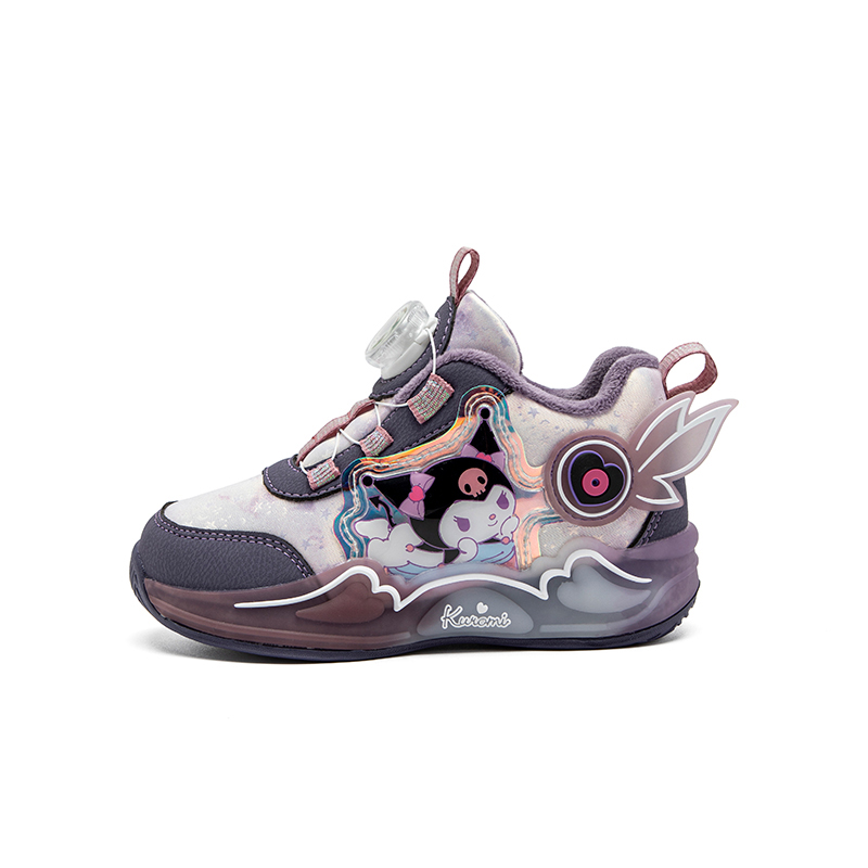 

Kuromi Абразивостойкие Легкие Низкие Детские Беговые Кроссовки с Амортизацией и Термобалансом для Подростков Sanrio, темно фиолетовый