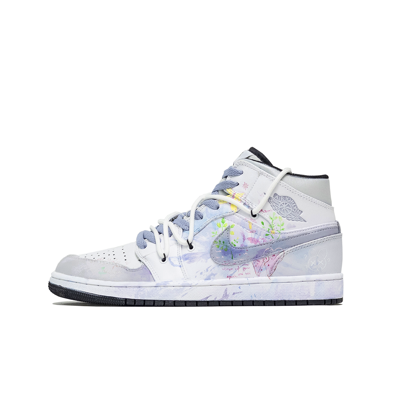 

Jordan Кроссовки Air 1 Vintage Basketball Shoes мужские Mid top Purple/White