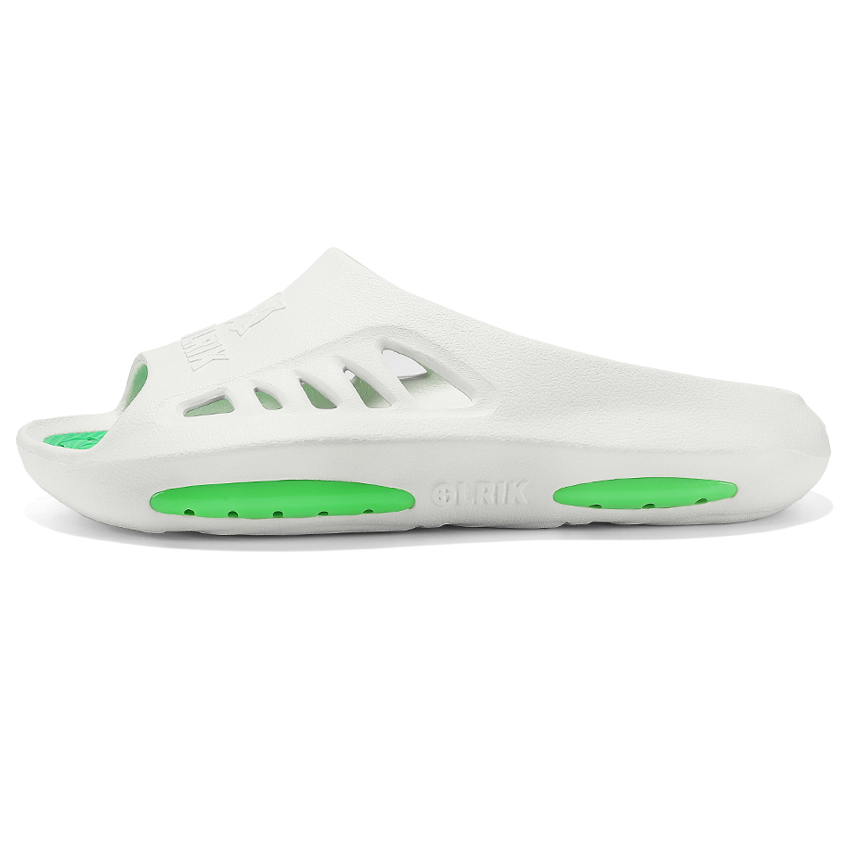 

OLRIK Арк Слайд тапочки унисекс бело-зеленые, цвет White Green