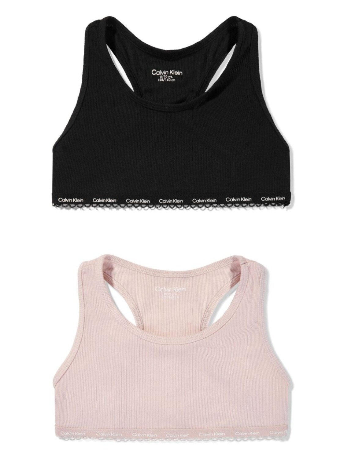 

Calvin Klein Kids бюстгальтер-бралетт с логотипом, розовый