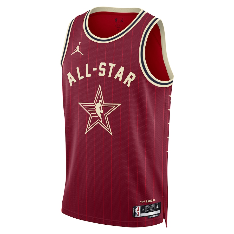 

Футболка баскетбольная NBA All Star Swingman унисекс темно-красная Jordan
