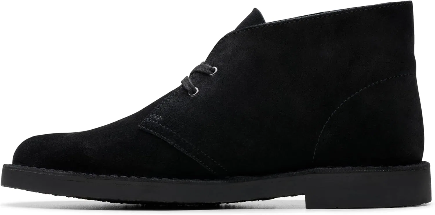 Clarks - Мужские ботинки Shepton, Black (Black Suede) — фото 4