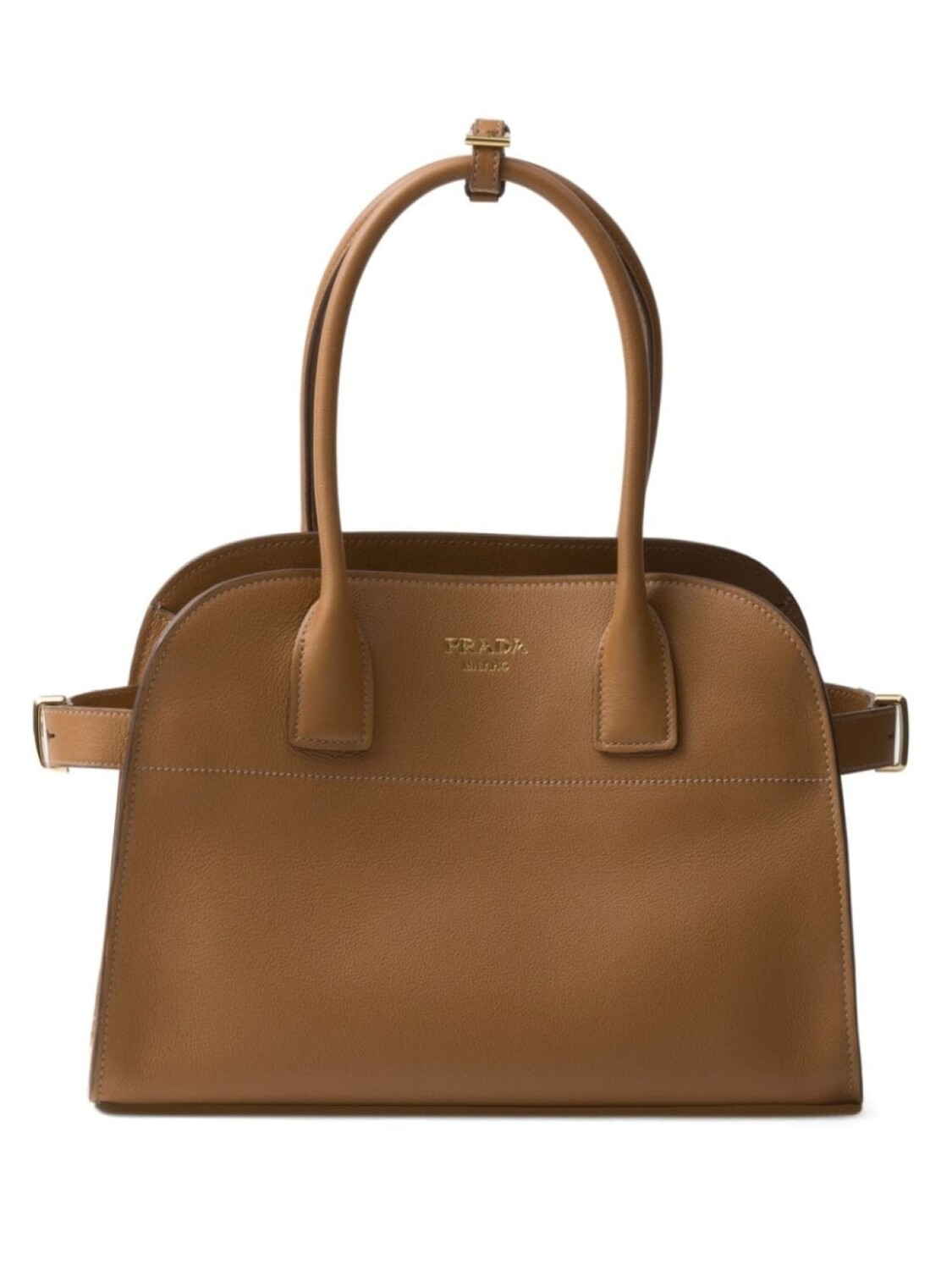 

Сумка-тоут Prada с логотипом, коричневый