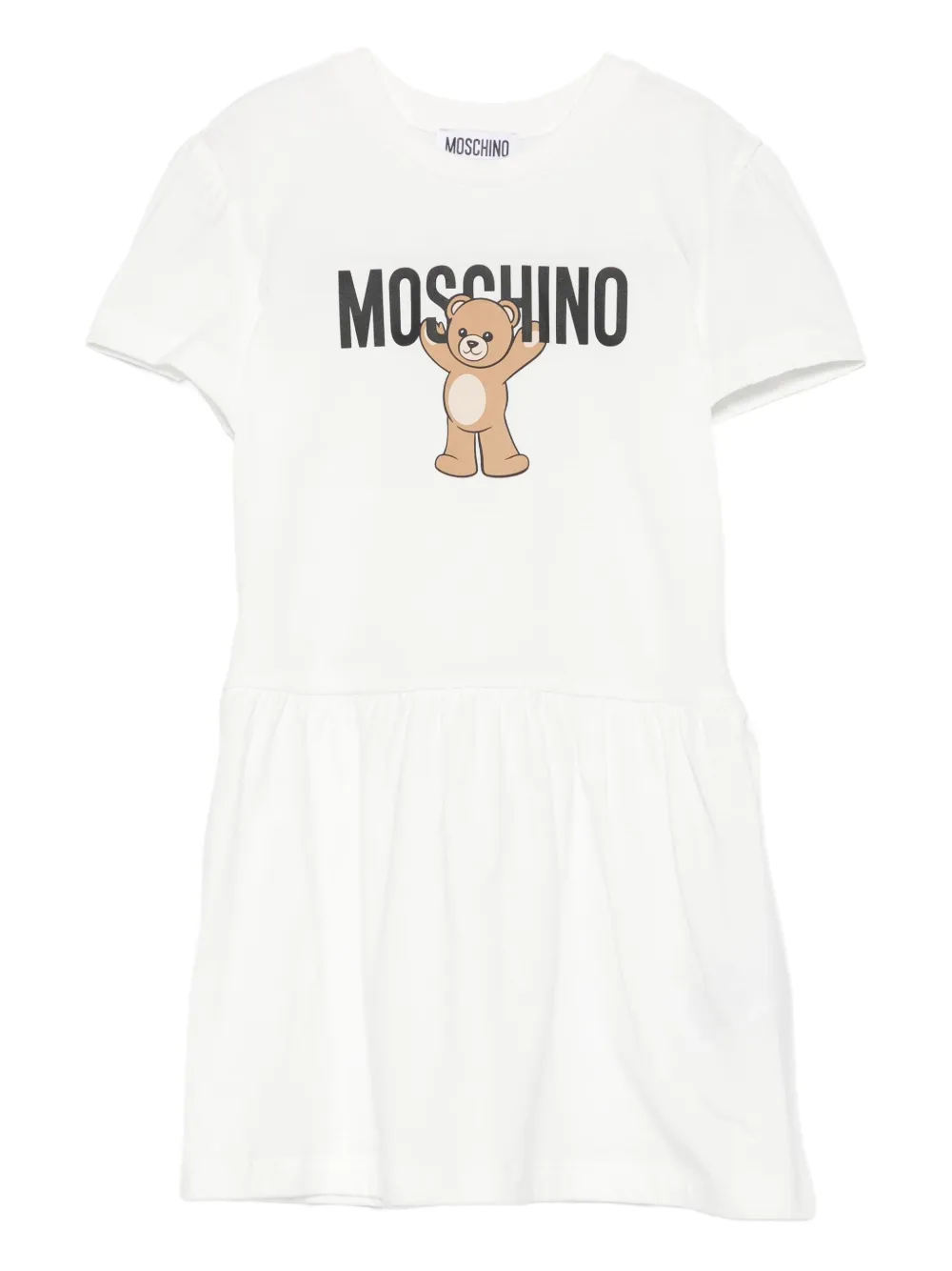 

Платье с принтом Teddy Bear Moschino Kids, белый