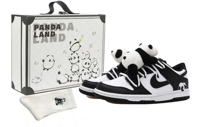 

Кроссовки Nike Dunk Skateboard Shoes Women's Low-Top Black White