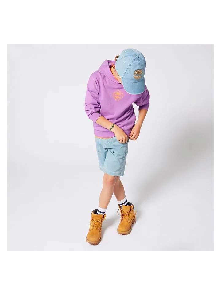 Капюшон худи, однотонный, Timberland, лиловый — фото 4