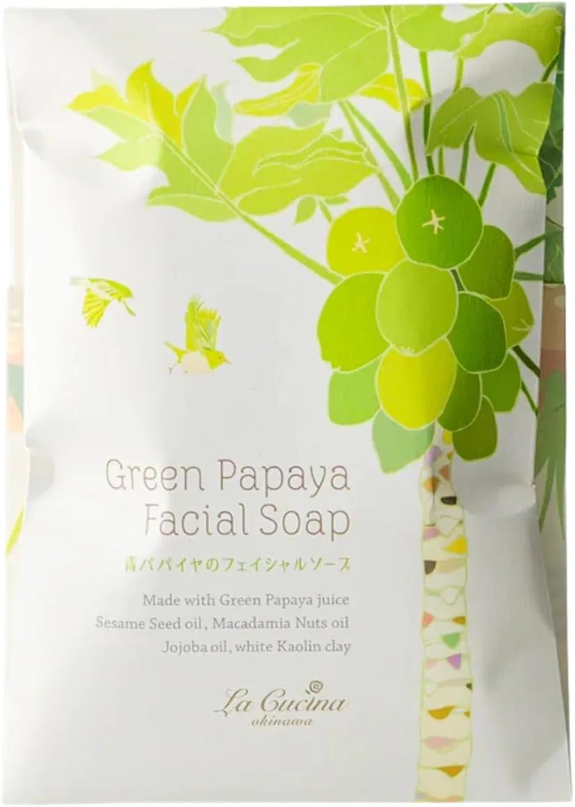 Мыло Sesame Oil Soap Blue Papaya Kuccina набор 3 шт 120 г коричневый