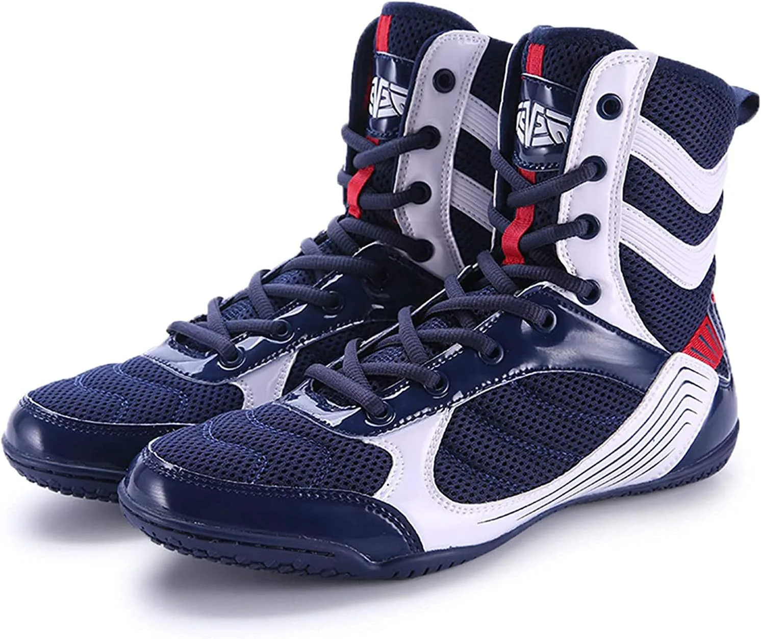 

Боксерские туфли WJFGGXHK, высокие борцовские кроссовки, нескользящие, дышащие, для тяжелой атлетики, тренировок, повседневной носки, спортивные кроссовки для мужчин и женщин, белый