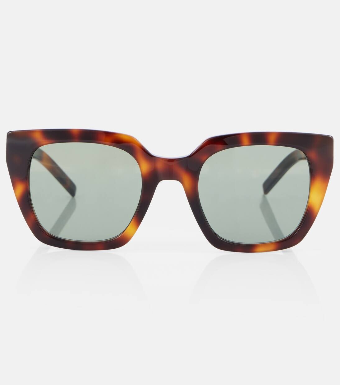

Солнцезащитные очки Monogram большого размера Saint Laurent, цвет havana-havana-green