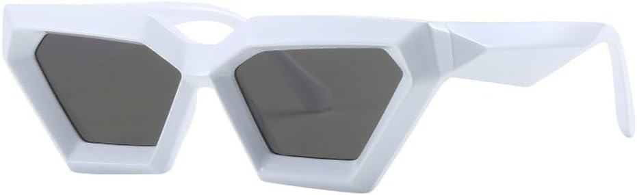 

Женские солнцезащитные очки в винтажном стиле, мужские солнцезащитные очки «кошачий глаз», большие солнцезащитные очки класса люкс, женские очки с защитой от УФ-излучения UV400 TVTBBVV, White