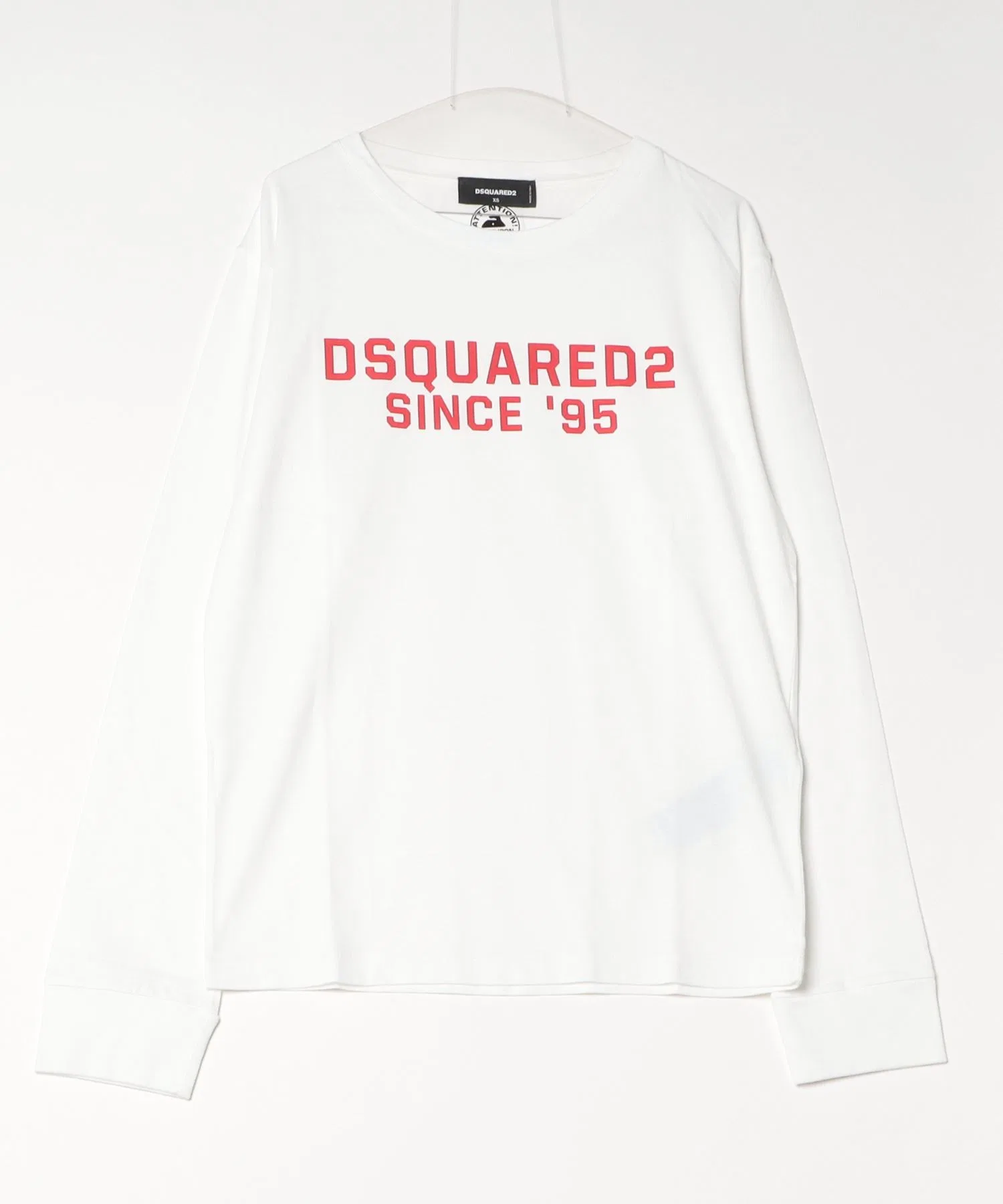 Мужская и женская футболка DSQUARED2 Breezy Fit LS Tee LOGO/0252 с длинным рукавом